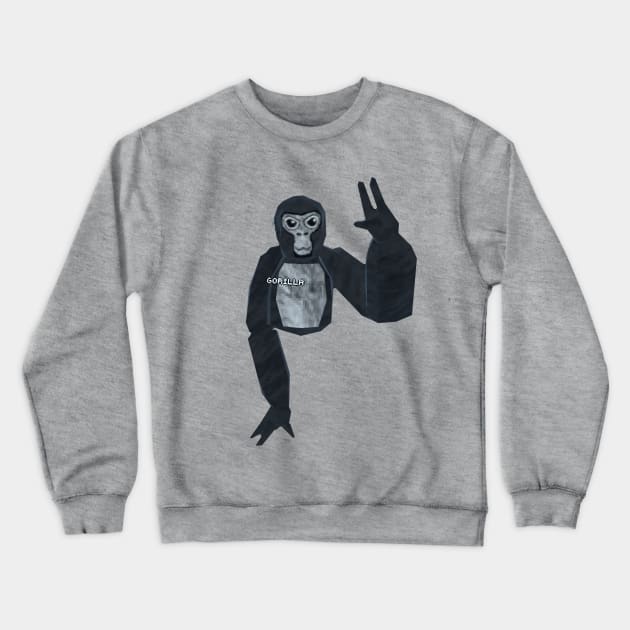 Gorilla Tag OG Monke Lowkey VR Gaming Gear Crewneck Sweatshirt by gts